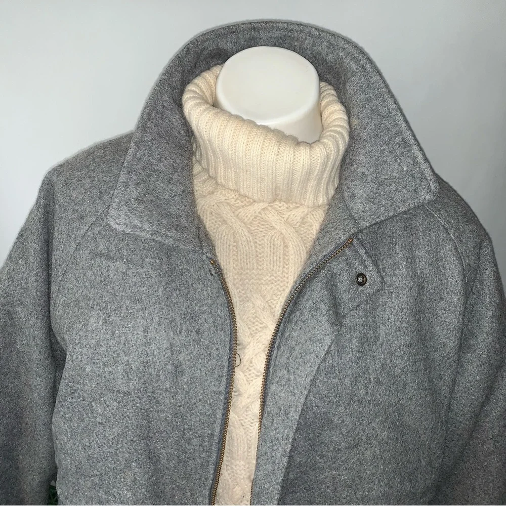 v i n t a g e :: Wool Warm Padded Lined Tweed Bomber Jacket - Picture 14 of 15